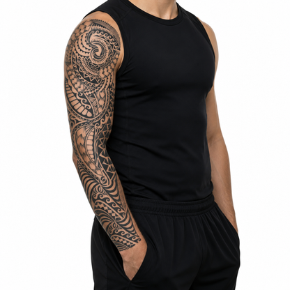 Polynesian Swirls, Waves & Geometric Band