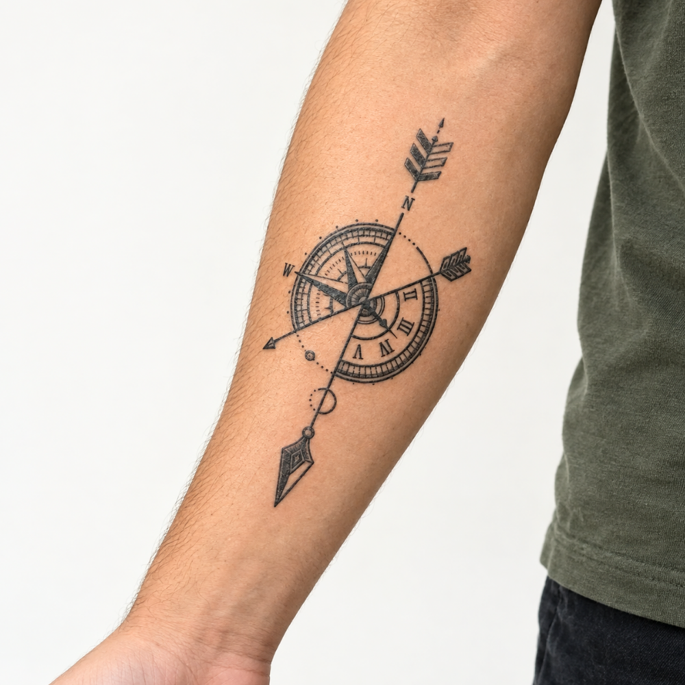 Arrow & Compass