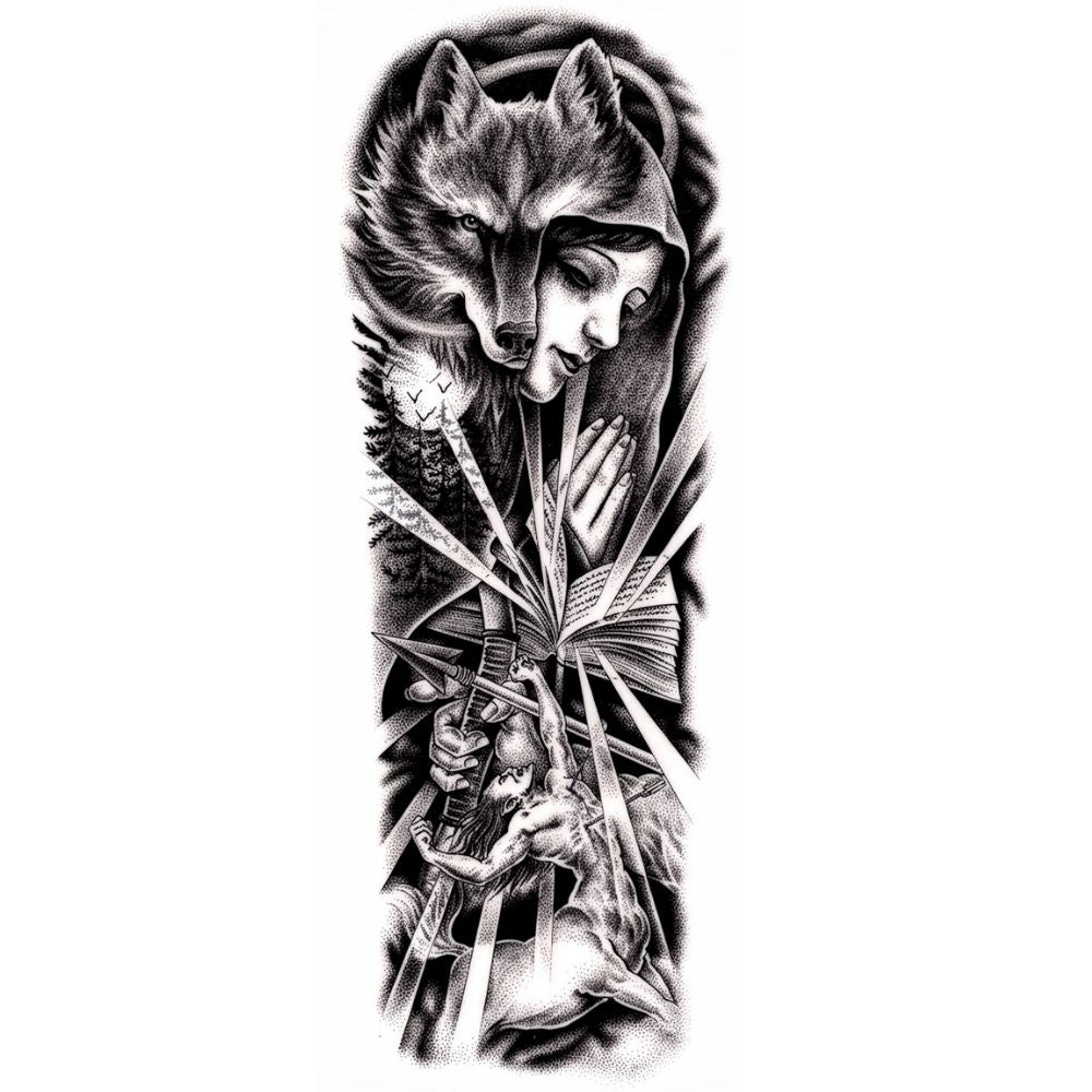 Wolf, Praying Woman & Archer