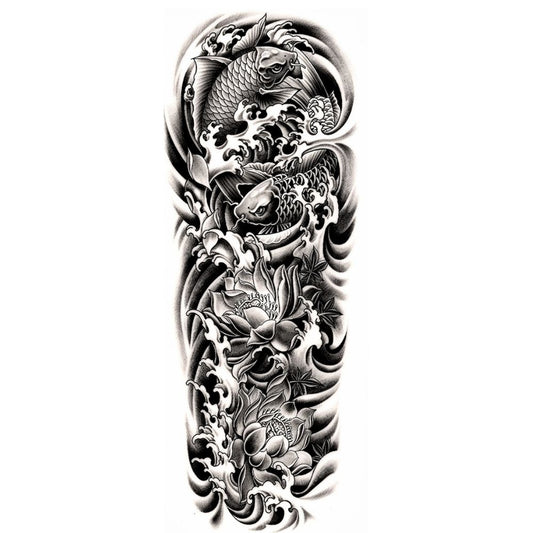 Koi, Lotus & Waves