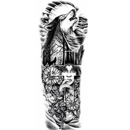 Wolf, Cross & Sunflowers