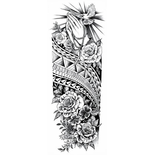 Praying Hands, Dove & Roses