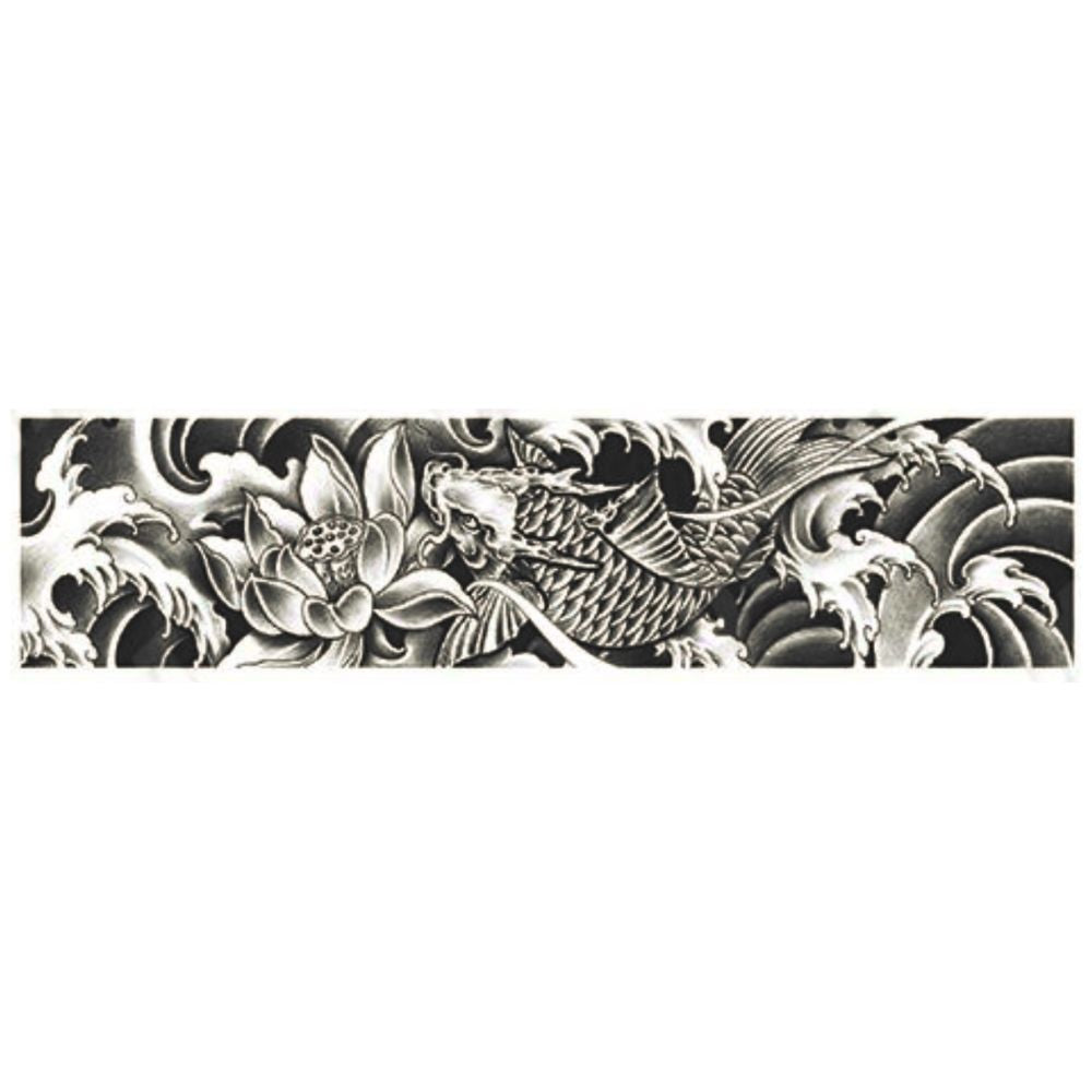 Japanese Koi Fish And Lotus Band