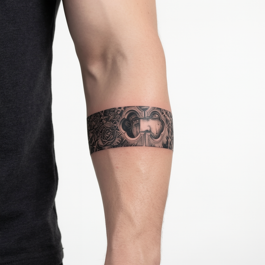 Jesus And Roses Armband